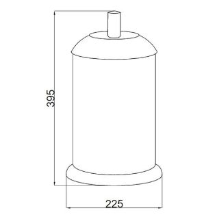 Ведро Boheme Murano 10907-V-CR хром/фиолетовый